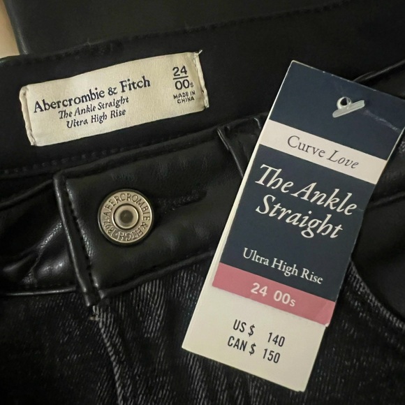 Abercrombie & Fitch The Ankle Straight Ultra High Rise, Love Curve Jeans - Picture 5 of 14